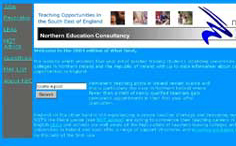 homepage for northern education consultancy